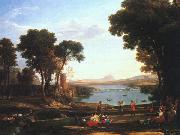 Claude Lorrain Landscape with the Marriage of Isaac and Rebekah china oil painting reproduction